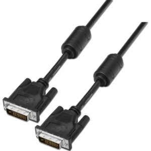 CABLE AISENS DVI DUAL LINK 24+1 CON FERRITA M/M NEGRO 1.8M