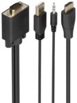 CABLE CONVERSOR AISENS HDMI A/M A SVGA/M+JACK 3.5/M+USB-A/M 2M