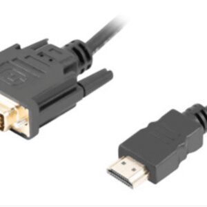 CABLE HDMI LANBERG MACHO DVI MACHO 24+1 1,8M DUAL LINK GOLD 4K