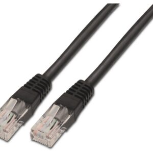CABLE RED AISENS LATIGUILLO RJ45 CAT.5E UTP AWG24 NEGRO 2.0M