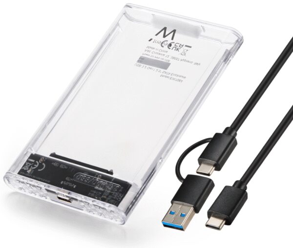 EWENT CARCASA USB 3.2 GEN1 PARA DISCOS DUROS SATA 2.5", USB-C+A