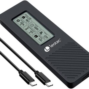 LEOTEC CAJA EXTERNA M.2 NVME CON PANTALLA LCD USB-C