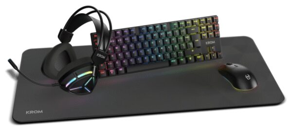 PACK KROM 4 EN 1 RGB KLASS GAMING COMBO NEGRO