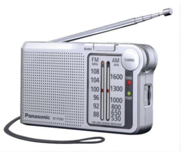 RADIO PORTATIL PANASONIC RF-P150DEG-S BATER¦A DE LARGA DURAC