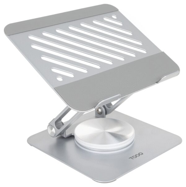 SOPORTE PLEGABLE 360° DISPOSITIVOS HASTA 13", PLATA