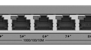 SWITCH RUIJIE REYEE ES211GS-P 10P GIGABIT 1SFP POE+ 120W CLOUD