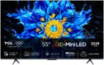 TV TCL QD MINI LED 55P8L 55" 4K UHD 144HS Smart TV GOOGLE TV HDR10 DOLBY VISION
